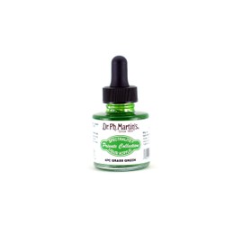 Dr. Ph. Martin's Spectralite Private Collection Liquid Acrylics (4PC) Arcylic Paint Bottle, 1.0 oz, Grass Green