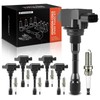 A-Premium Set of 6 Ignition Coil Pack and Iridium Spark