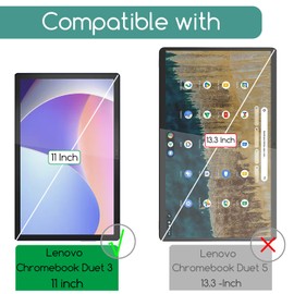 KEANBOLL 2 Pack Tempered Glass Screen Protector Designed for Lenovo IdeaPad Duet 3 (11 inch), Ultra Clear & 9H Hardness Tempered Glass Shield