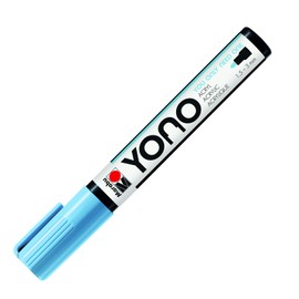 Marabu 12400103255 - Yono Marker, Aquamarine 255, Versatile Acrylic Pen with Japanese Bullet Tip 1.5-3 mm, Water-based, Non-fading and Waterproof, for Almost All Surfaces