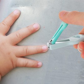 Vaguelly 2sets Infant Nail Scissors Nail Clippers Set File Tweezers Abs Stainless Steel Baby Safe 4pcs*2