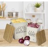 Xbopetda Potato Onion Storage Bin, Kitchen Storage Canister Set of
