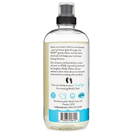 Molly's Suds Limpiador de trajes de baño | Elimina el cloro y perfecto para limpiar trajes de baño | Ingredientes derivados de la tierra | 16 onzas lí