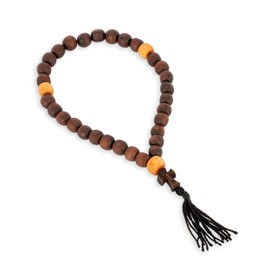 NKlaus Rosary Boxwood 30 Links Handmade Prayer Beads 36119, Wood