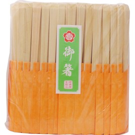 Yoshii Shoji YOS-053 Japanese Cypress Hinoki Traditional Japanese Cypress Chopstick Bag Insert, 9.4 inches (24 cm), 100 Pairs Orange Color Kaiseki Restaurant