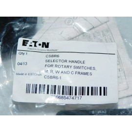 Cutler-Hammer NEW EATON CUTLER-HAMMER CSBR6 SELECTOR HANDLE for Rotary Switches M,R,W,C Frames