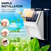 GIGALUMI 12 Pack Solar Fence Lights Outdoor, Waterproof LED Step