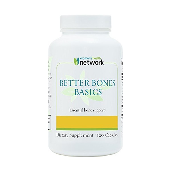 Women's Health Network Better Bones Basics Calcium, Magnesium, Zinc, Vitamin D, Vitamin K, Manganese, and Boron - 120 Capsules