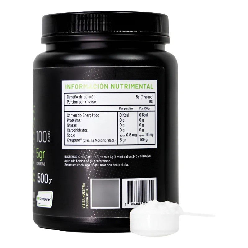 Althypro Creatina Monohidratada Sello Creapure® 500g 100 Ser