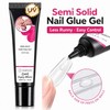 Nail Glue for Press Ons, Semi-Solid Air Dry Adhesive with