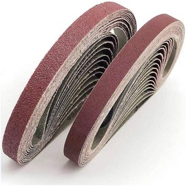FEIHU Sanding Belts 13x457 mm.Aluminum Oxide Sanding Belt Assorted.Each 6X 40/80/120/180/320.Sanding Belt Set, for Belt Sander (30 Pieces)