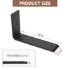 LCGP Countertop Support Brackets, 3-Pack 10" Solid Heavy Duty Steel