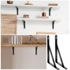 Nuogo 20 Pack Heavy Duty Shelf Brackets Bulk Metal Floating