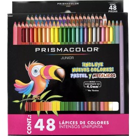 Prismacolor 48 Lapices Colores Prismacolor Junior Unipunta 4mm Lapiz Col