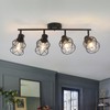 BUXVRCS Adjustable Multi-Directional Black Light Fixtures, Semi Flush Mount Ceiling