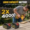 RAYLEEY Cordless Reciprocating Saw, Brushless Motor, 2x4000mAh Battery, 8 Saw