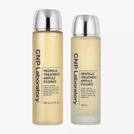 Cha And Park CNP 차앤박 프로폴리스 트리트먼트 앰플 에센스 대용량 150ml + 100ml, 2개 CNP Charntpak Propolis Treatment Ampoule Essence Large Size 150ml + 100ml, 2ea
