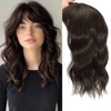 Hair Toppers for Women 14 Inch Curly Wavy Wispy Clip