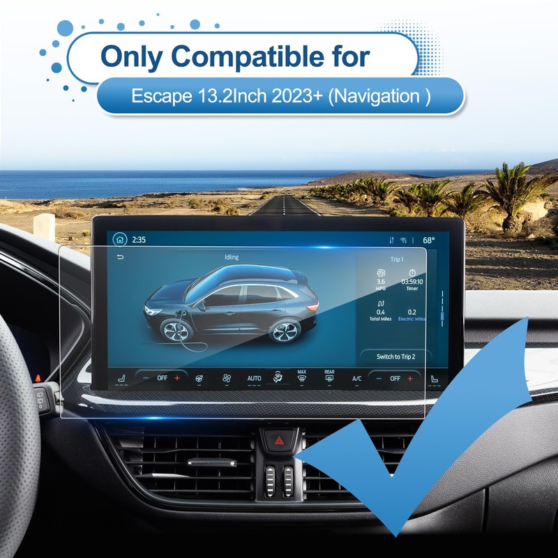 Coleya 2023 2024 2025 2026 Escape Screen Protector for Ford