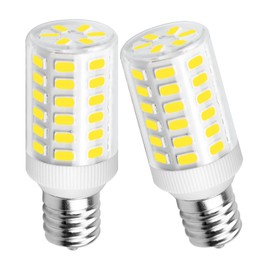LFLAMPON Refrigerator Light Bulb Replacement Kei D28a Kel 2811 E17 Led Bulbs Kei D28x Kel 2816x Freezer Light Bulb AC100-265V Daylight White 5000K，Pack of 2