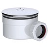 SPARES2GO Shower Trap for 90mm Tray Plug Hole 1.5" Luxury