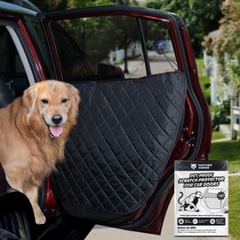 Panther Armor Car Door Protector for Dogs, Protector de puertas de carro, Anti Scratch Liner with Clips Suction Cups, Medium Size, Protects Car Doors from Dog Scratches, Fits Cars, SUVs, Trucks