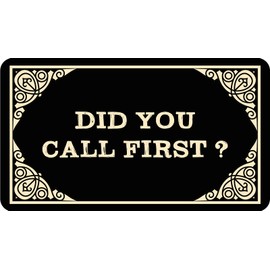 Did You Call First 30"x17" Welcome Funny Front Door Mat Summer Front Door Mat for Outdoor Entrance Home Indoor Funny Merry Christmas Doormats Cute Mats Entryway Rugs