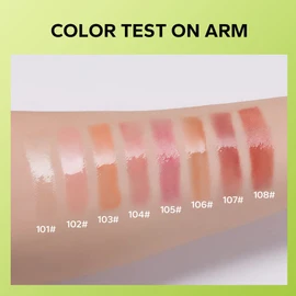 Beauty Glazed Big Brush Head Lip Oil, Ultra-Hydrating & Nourishing, Smooth Glossy Finish Lip Glow Oil, Shiny and Vegan Tinted Lip Gloss, Non-Sticky Formula (101# MEET)