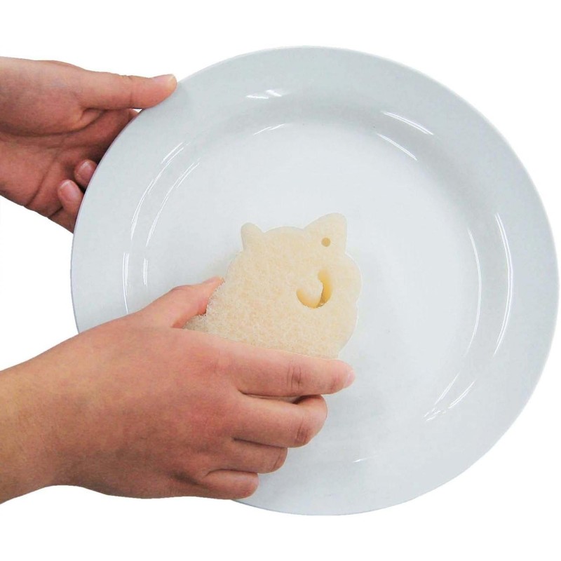Ohe Dishwashing Sponge White Vertical 7.3cm x Horizontal 11cm x
