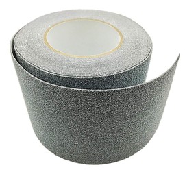ST TS Anti-Slip Tape, Non Slip Tape, Black, Gray, 3.9 x 32.8 ft (100 mm x 10 m), Outdoor, Indoor, Stairs, Floors, Anti-Slip and Fall Prevention Tape (Gray-)