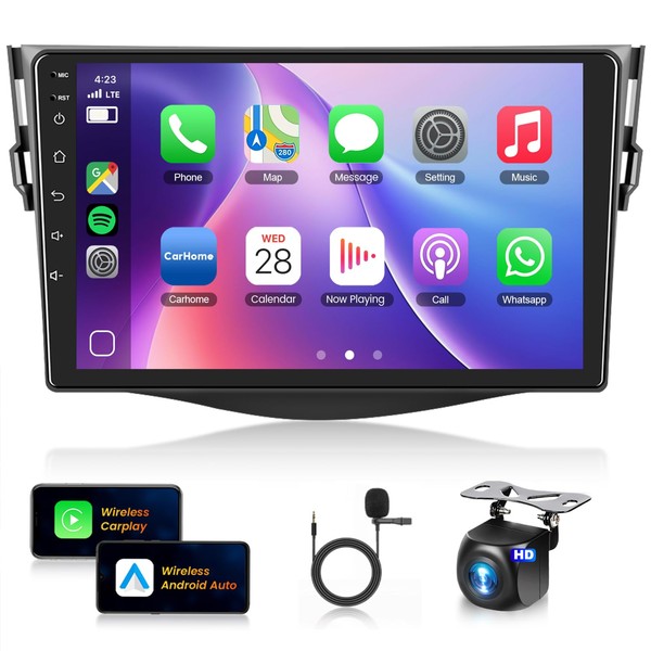 Car Stereo for Toyota RAV4 2006-2012 [ 4+64G 8Core] Wireless