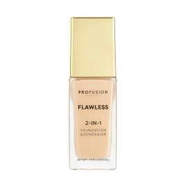 Profusion Cosmetics Flawless 2-In-1 Foundation and Concealer, Full Coverage