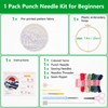 Enkor Punch Needle Kit Adults Beginner,Needle Punch Embroidery Kits Beginners