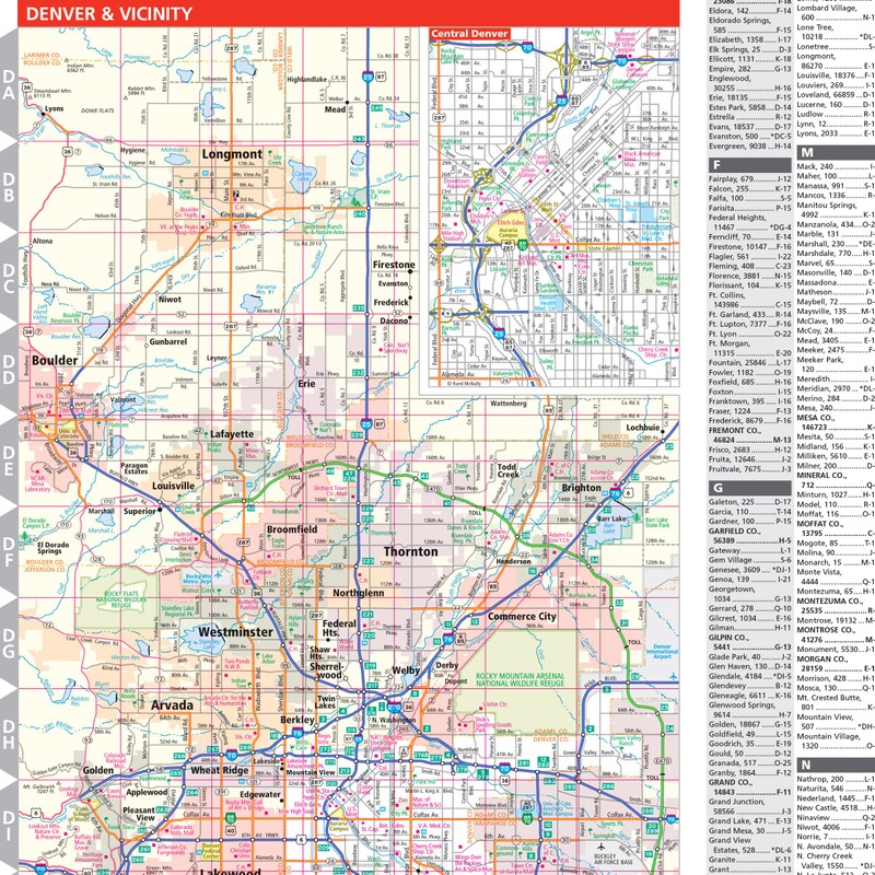 Rand McNally Easy to Read: Colorado State Map