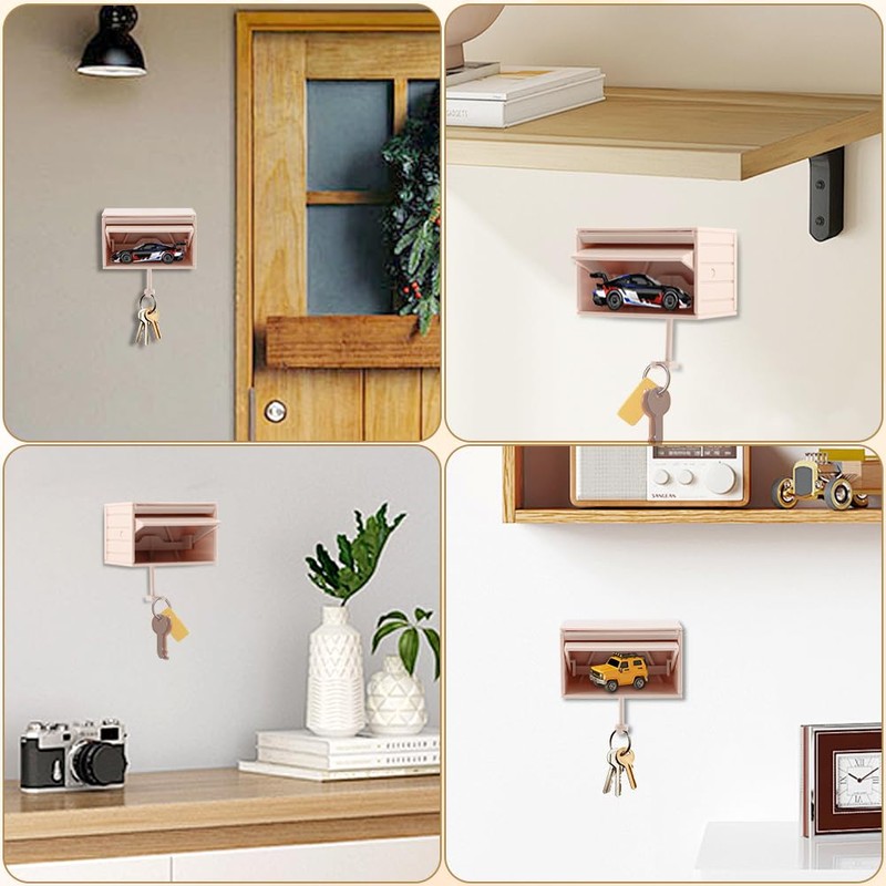 Velarionna Car Garage Key Holder with Opening Door, 3D Key