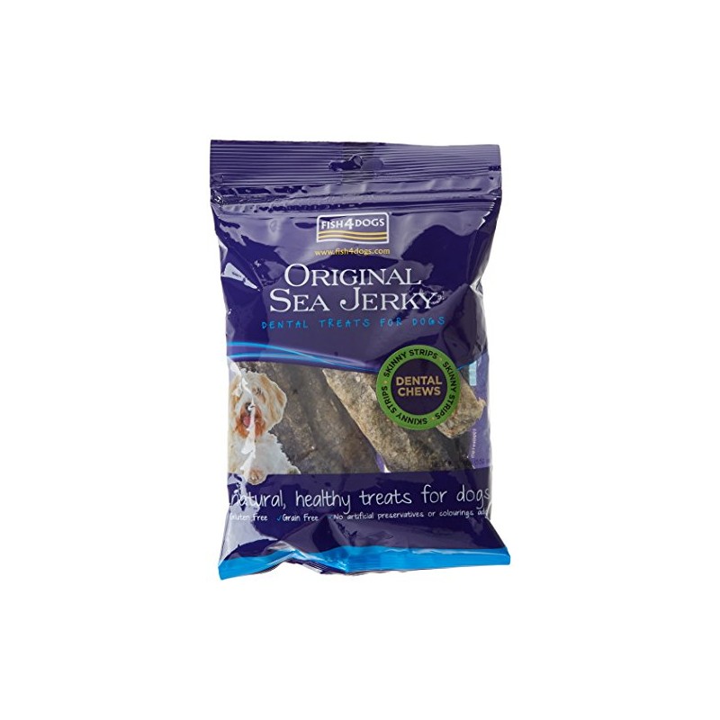 Fish 4 Dogs Sea Jerky Skinny Strips, 100 g, Pack