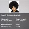 KALUROIL Afro Wig Curly Head Wig Black Afro Wig Curly