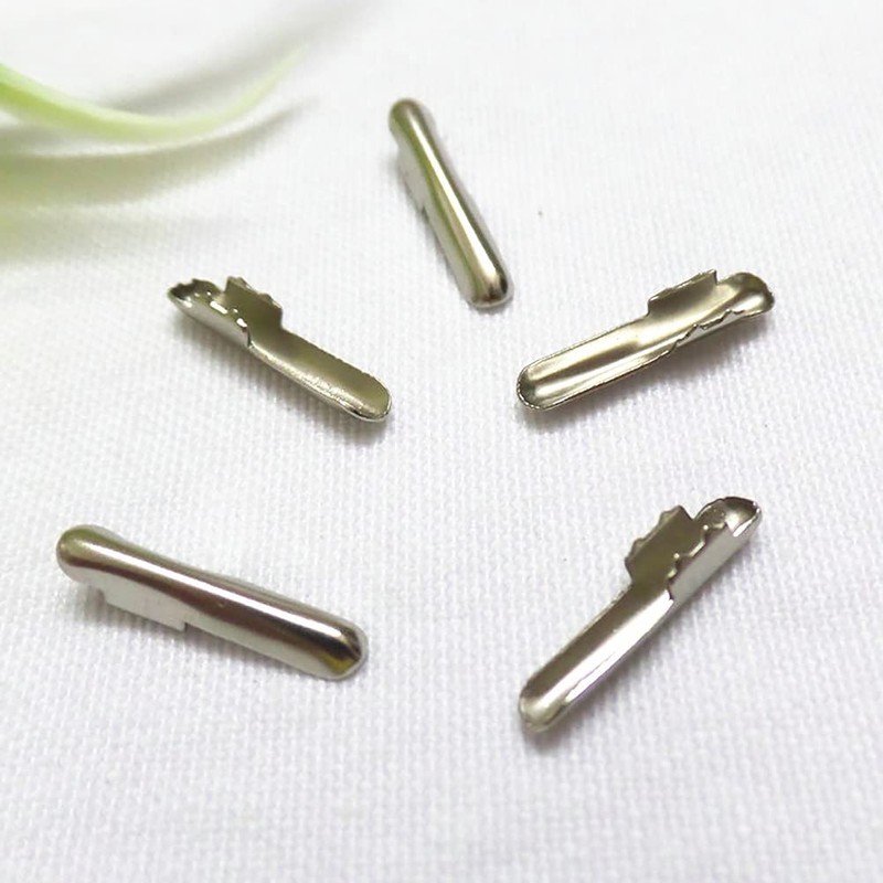 GSHLLO 100 PCS Metal Barbs Elastic Barbed Cord Fastener Cord