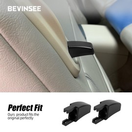 Bevinsee 2pcs Seat Release Lever Knob Latch Handle Left & Right Side Compatible with Ford Mustang 2005-2014 Black Aluminum Seat Back Adjustment, 5R3Z-6362762-AAC