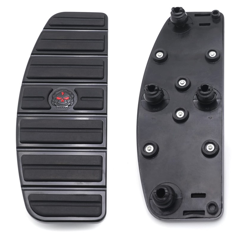 HTTMT- Black Skull Rider Footboard Insert Kit Traditional D Compatible