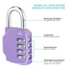 ZHEGE Combination Lock Padlock 4 Digit Padlock Numbers for Gym,