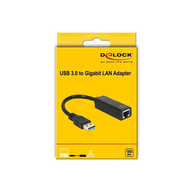 Delock Adapter USB 3.0 > 1 x Gigabit LAN RJ45