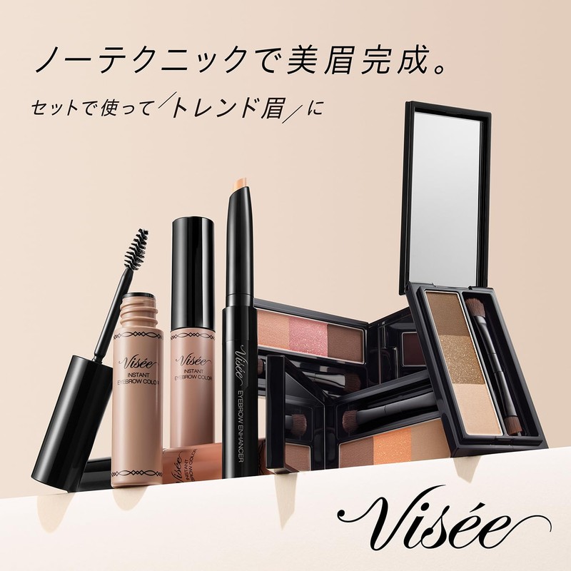 Visee Riche Eyebrow Powder BR-9 White Ash Brown 0.1 oz