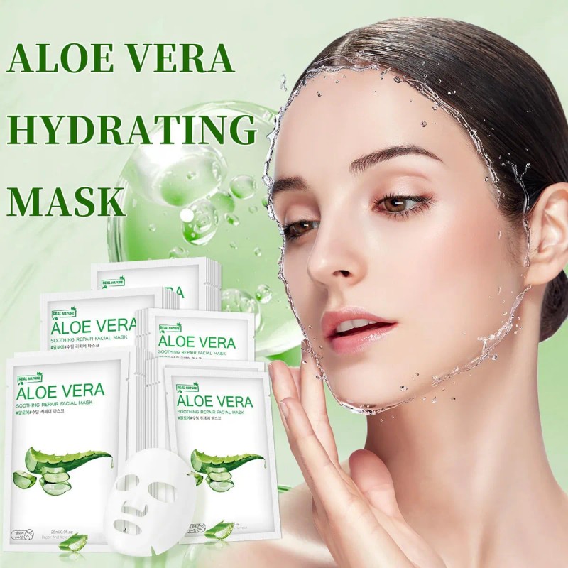 Mascarilla Facial De Aloe Vera, Mascarillas Hidratantes Para