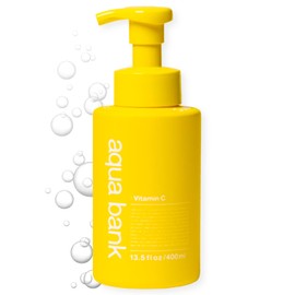 Aqua Bank Bubble Lotion Series Foam Lotion Clear VC (Yellow), High Performance, Large Capacity, 13.5 fl oz (400 ml), Pump Type, One-Push Daily Care