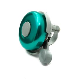 SYSTEM-S Bicycle Bell Shiny in Retro Look Aluminium in Green
