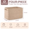 OIAHOMY 4 Pack Storage Baskets for Organizing, Cube Storage Bins