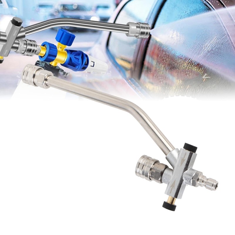 Luocute Foam Cannon Dual Connector Accessory, 6000psi Pressure Washer Double