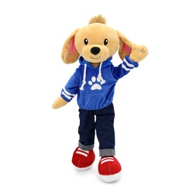 Plushible Soft Baby Doll - 18 Inch Rag Dolls for Girls, Infants & Babies - My First Plush for 1 Year Old - 2 Clothing Sets - Girl Toys - Large Starters Cuddle and Snuggle Animal Companion Buddy - Dog