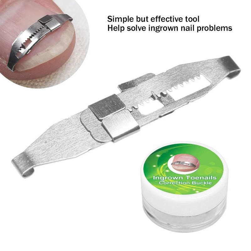 1pc Silver Ingrown Toenail Correction 17 to 22mm Adjustable Stainless